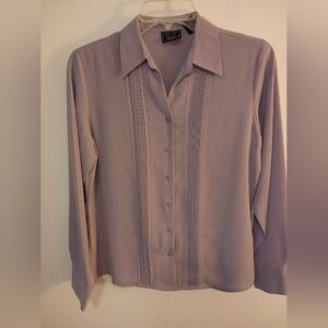 Chic Mauve Button-Down Shirt